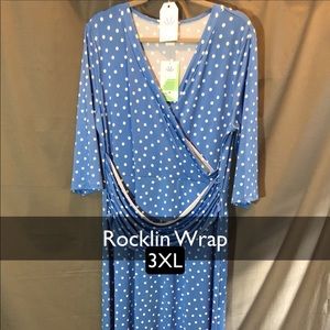 3XL Honey and Lace Rocklin Wrap Dress NWT